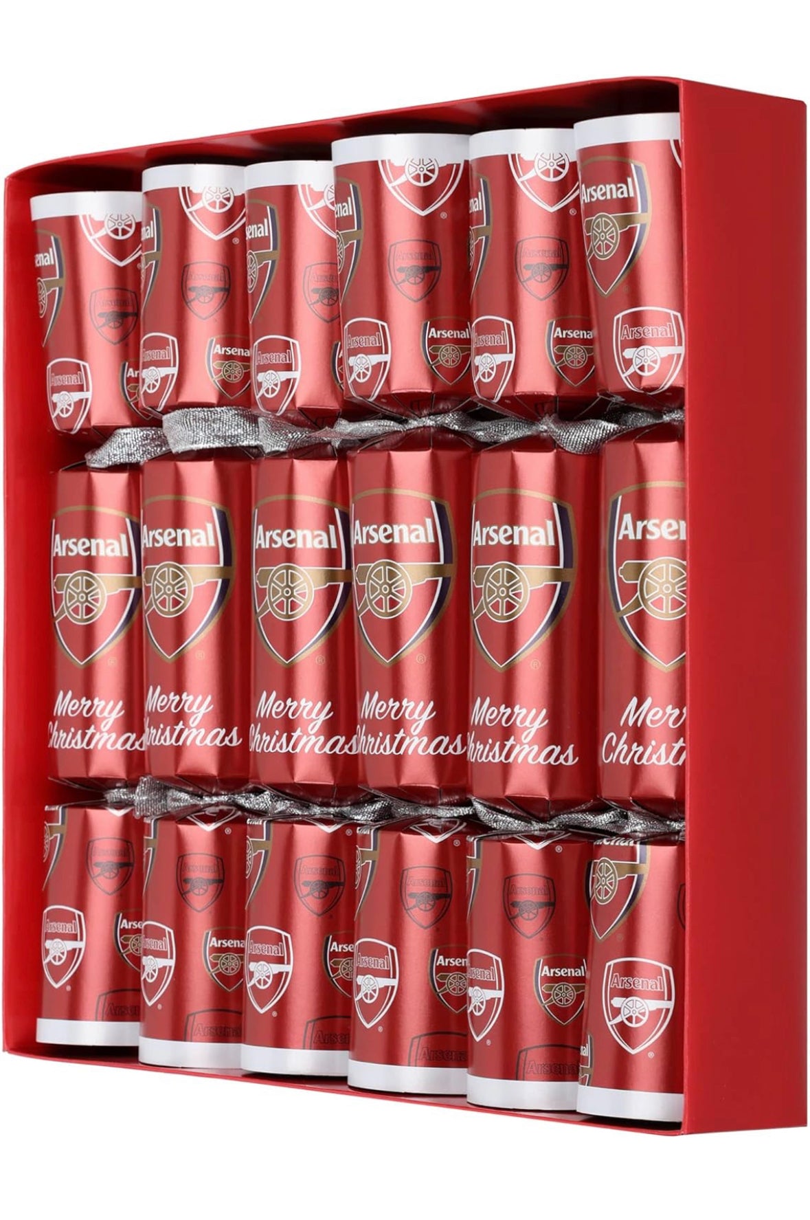 Arsenal 6 Pack Christmas Crackers