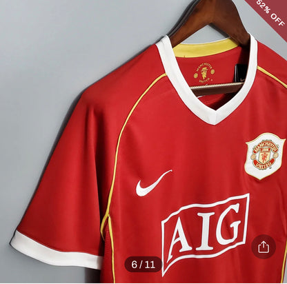 2006/2007 Retro Manchester United Home Football Shirt