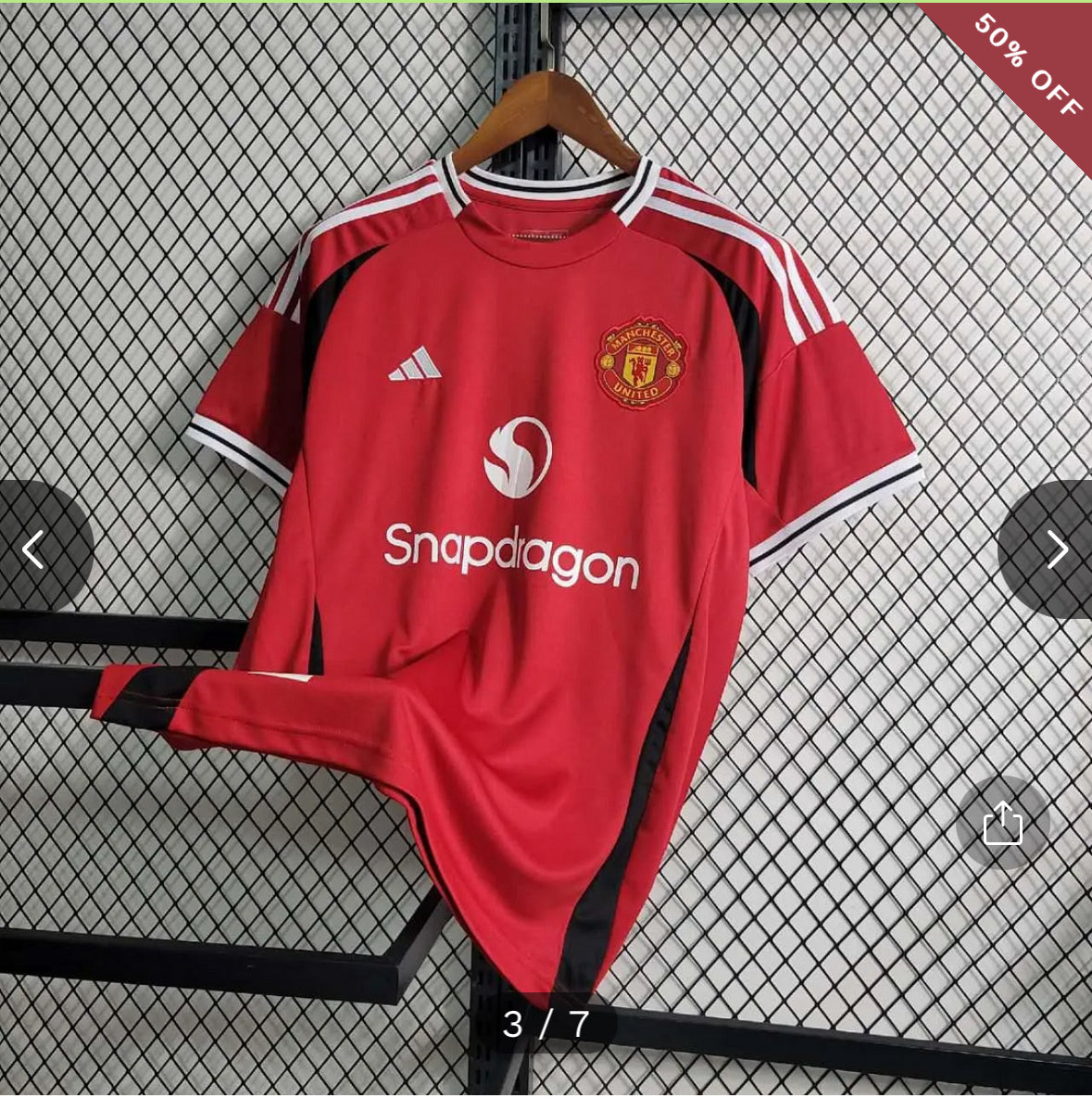 2024/2025 Manchester United Home Football Shirt New in