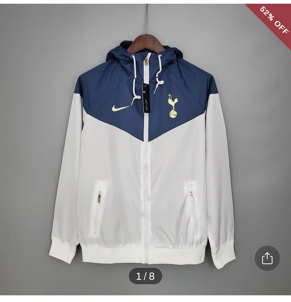 2021/2022 Tottenham Jersey Windbreaker Blue-White