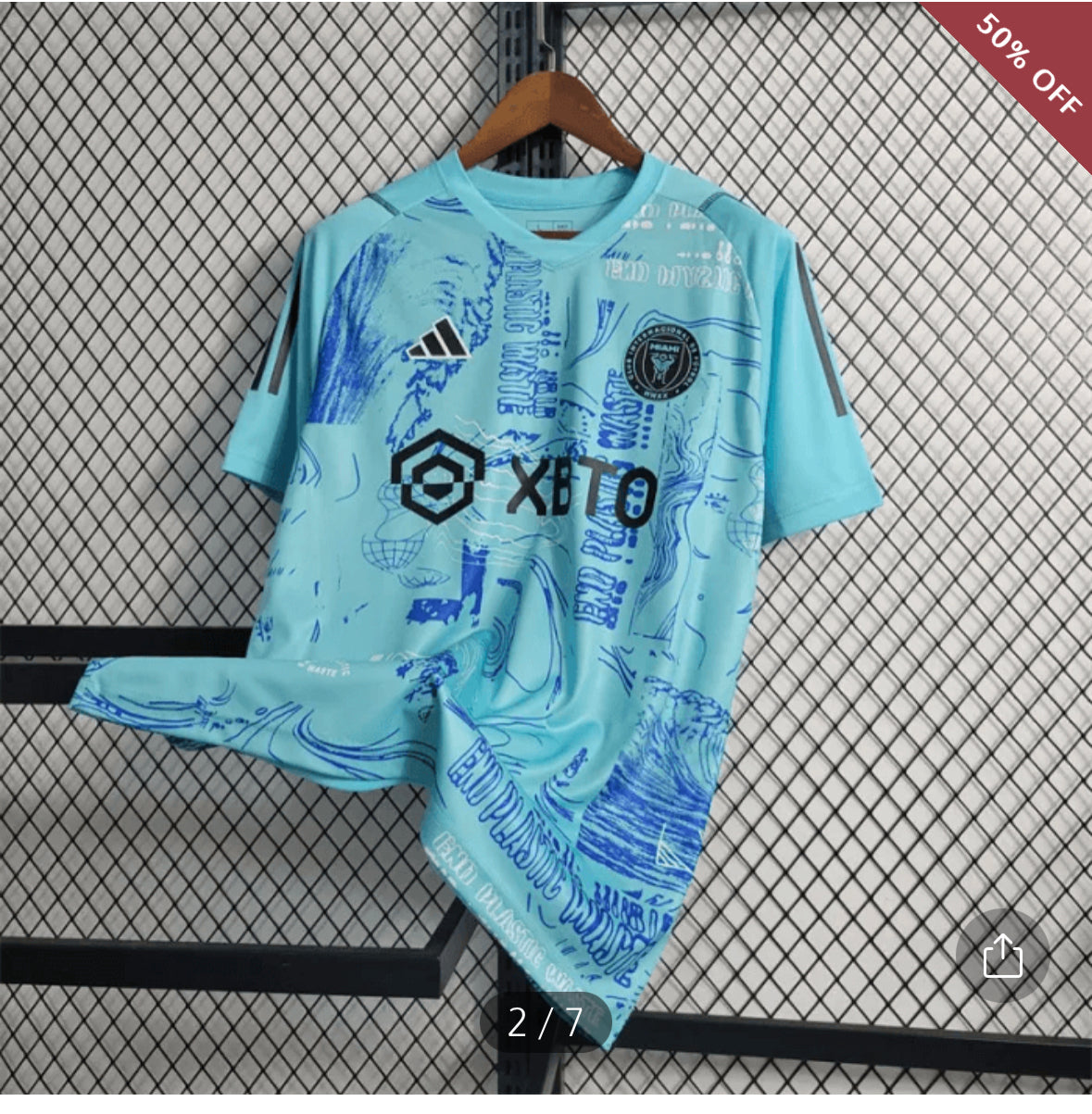 2023/2024 Inter Miami Training Wear blue Soccer Jersey