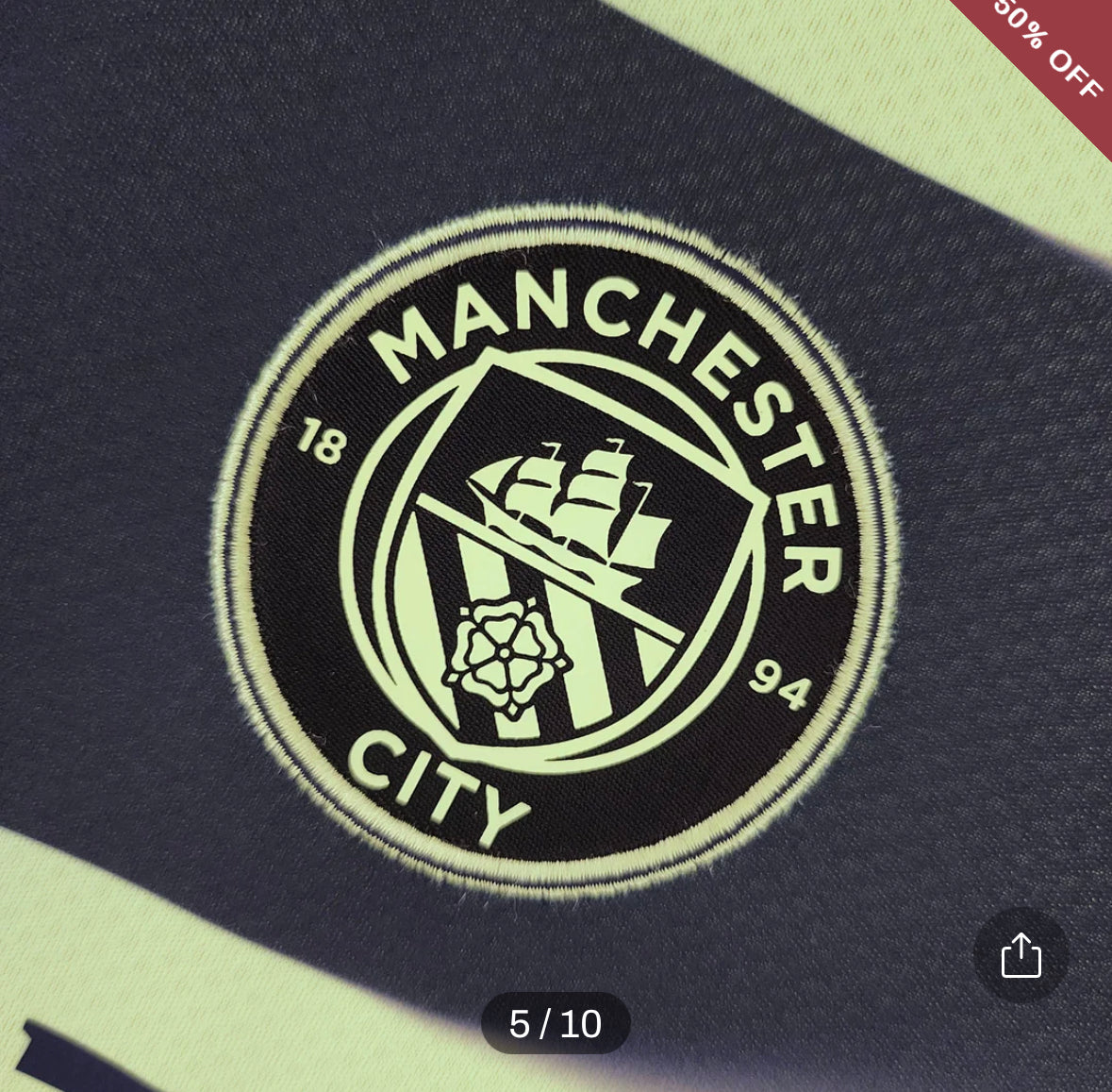 2022/2023 Manchester City Third Away Football Shirt