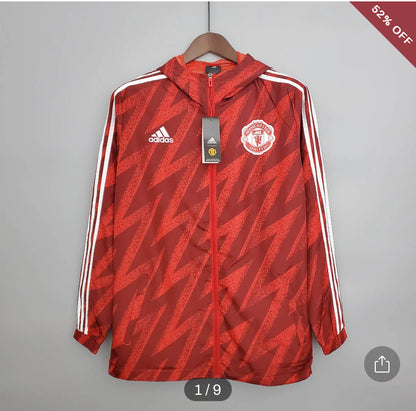 2021/2022 Manchester United Jersey Windbreaker Red