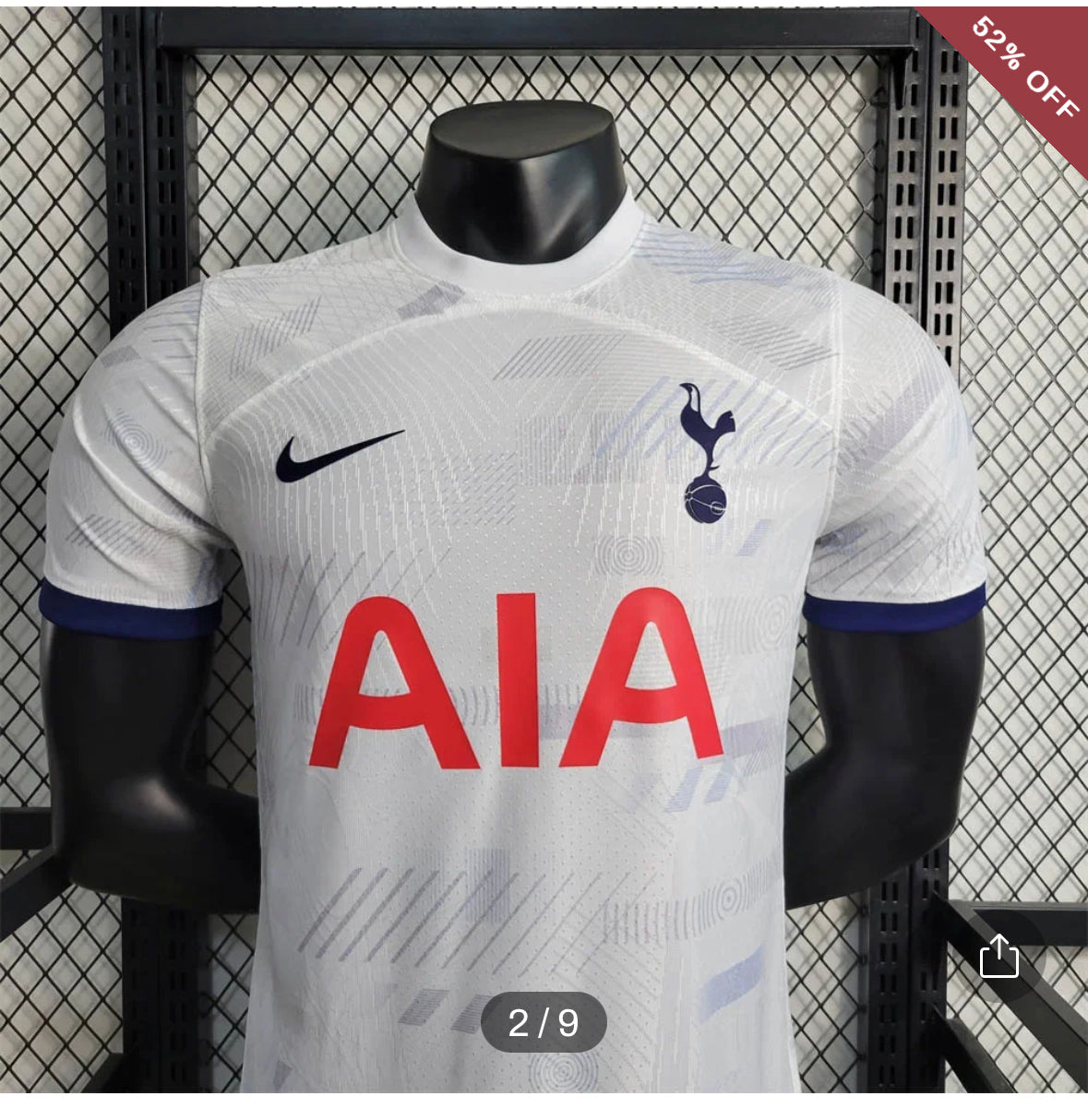 2023/2024 Player Version Tottenham Home Football Shirt