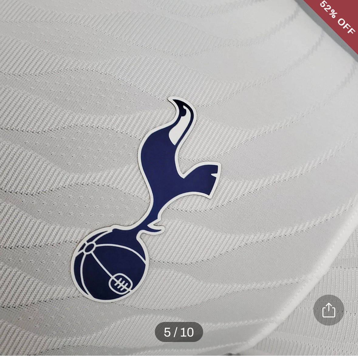 Player Version Tottenham Football Shirt Home 2021/2022