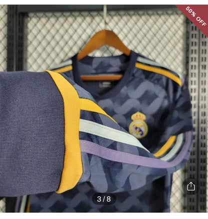 2023/2024 Long Sleeve Real Madrid Away Football Shirt