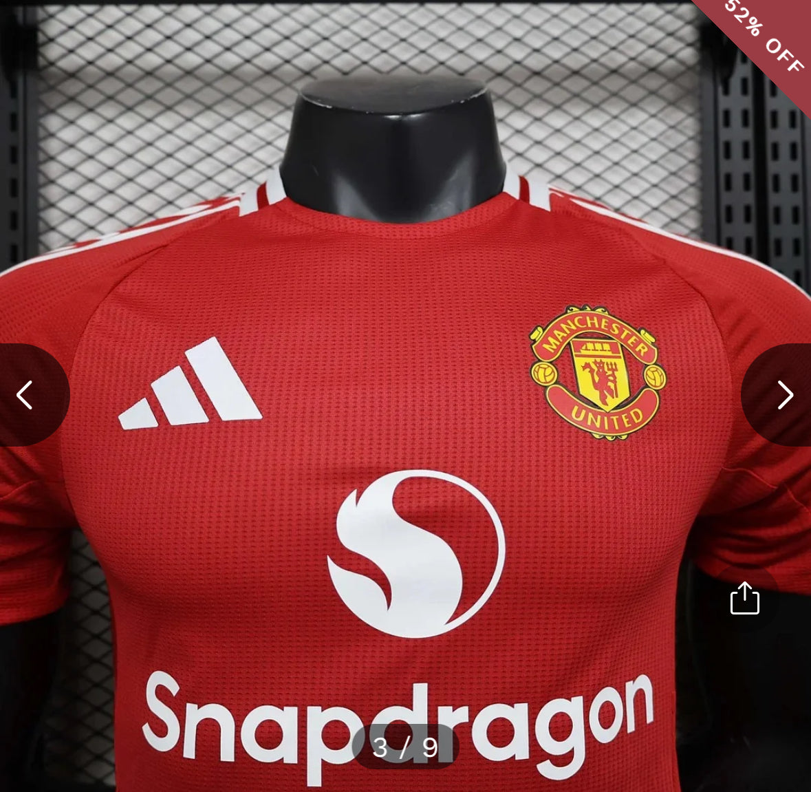 2024/2025 Player Version Manchester United Home Football Shirt New in