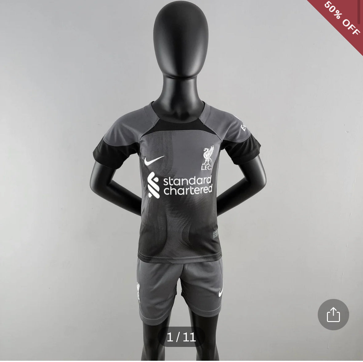 2022/2023 Liverpool Goalkeeper Black Soccer Jersey