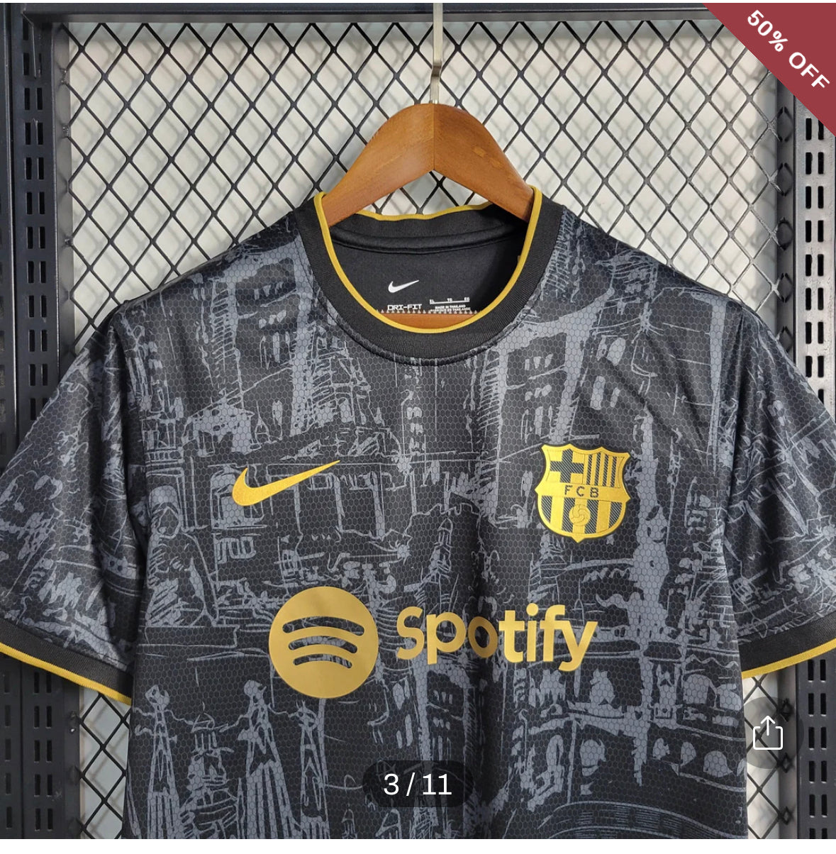 2023/2024 Barcelona Special Edition Black Football Shirt