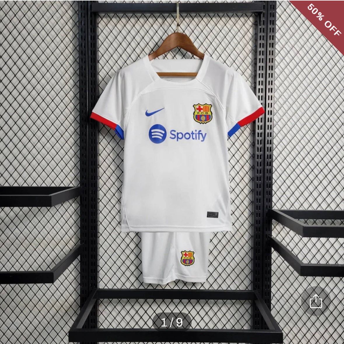 2023/2024 Kids Size Barcelona Away Football Shirt