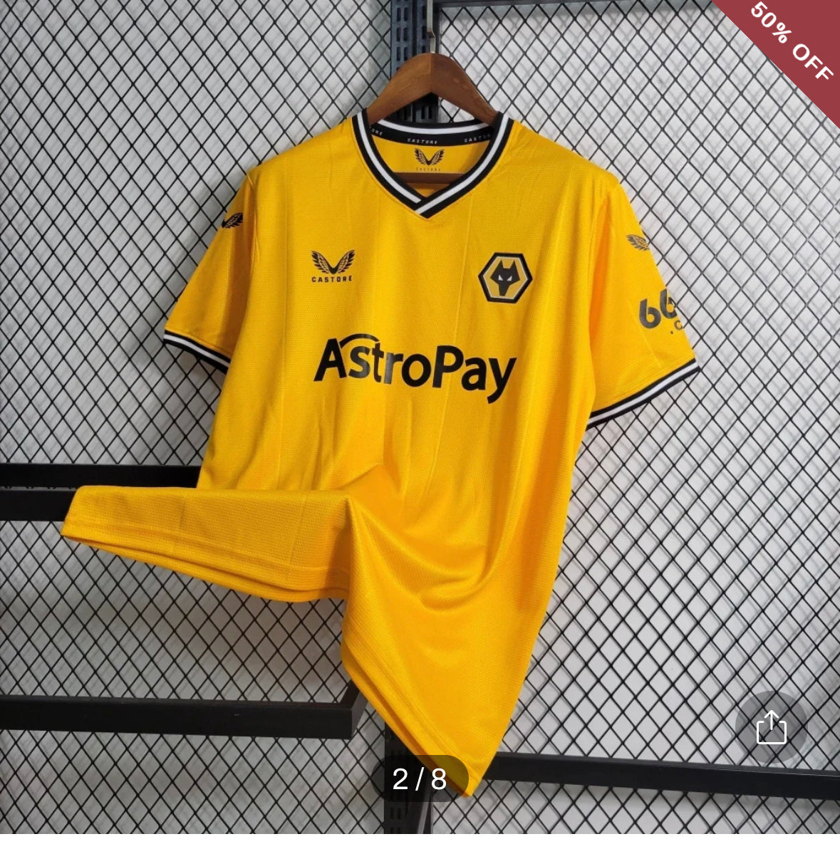 Wolverhampton Wanderers Home Football Shirt