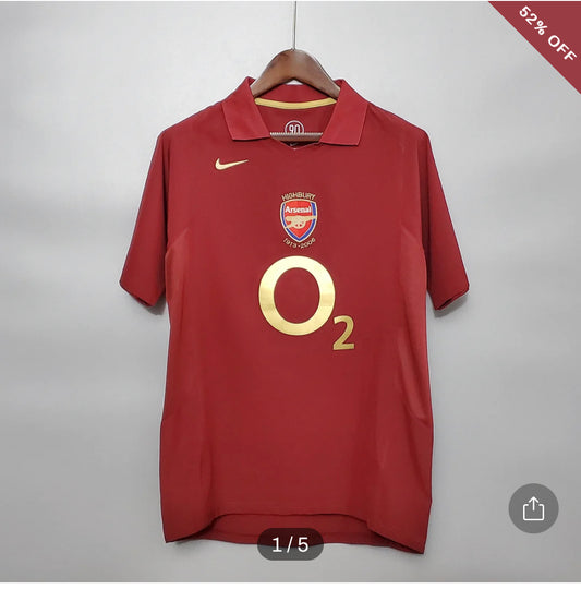 2005/2006 Retro Arsenal Home Football Shirt