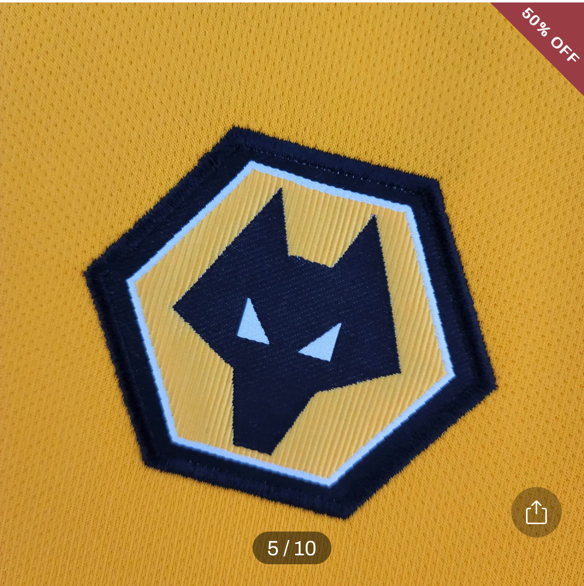 2022/2023 Wolverhampton Wanderers Home Football Shirt