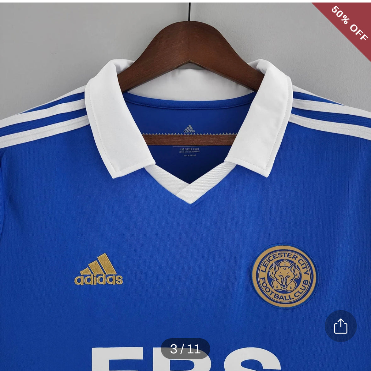 2022/2023 Leicester City Home Soccer Jersey