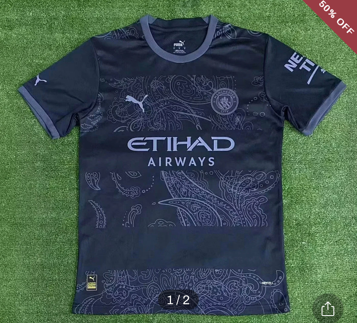 2023/2024 Manchester City Special Edition Black Football Shirt