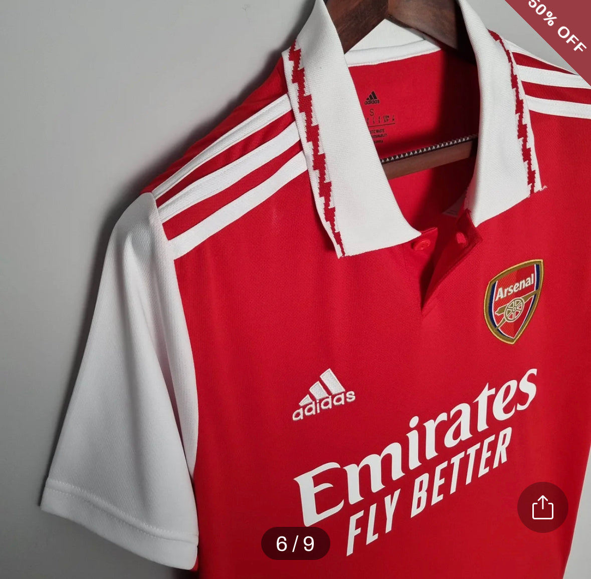 2022/2023 Arsenal Soccer Jersey Home