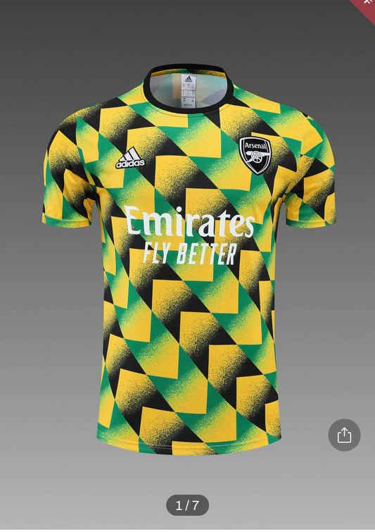 2022/2023 Arsenal Soccer Jersey Training Wear Yellow Black Green