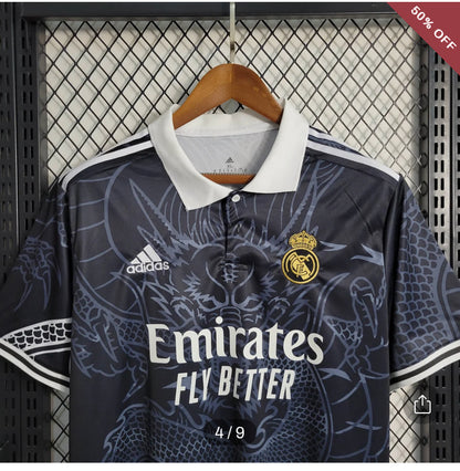 2023/2024 Real Madrid Chinese Dragon Black Football Shirt