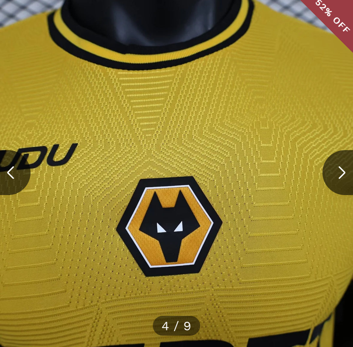 2024/2025 Player Version Wolverhampton Wanderers Home Football Shirt New in