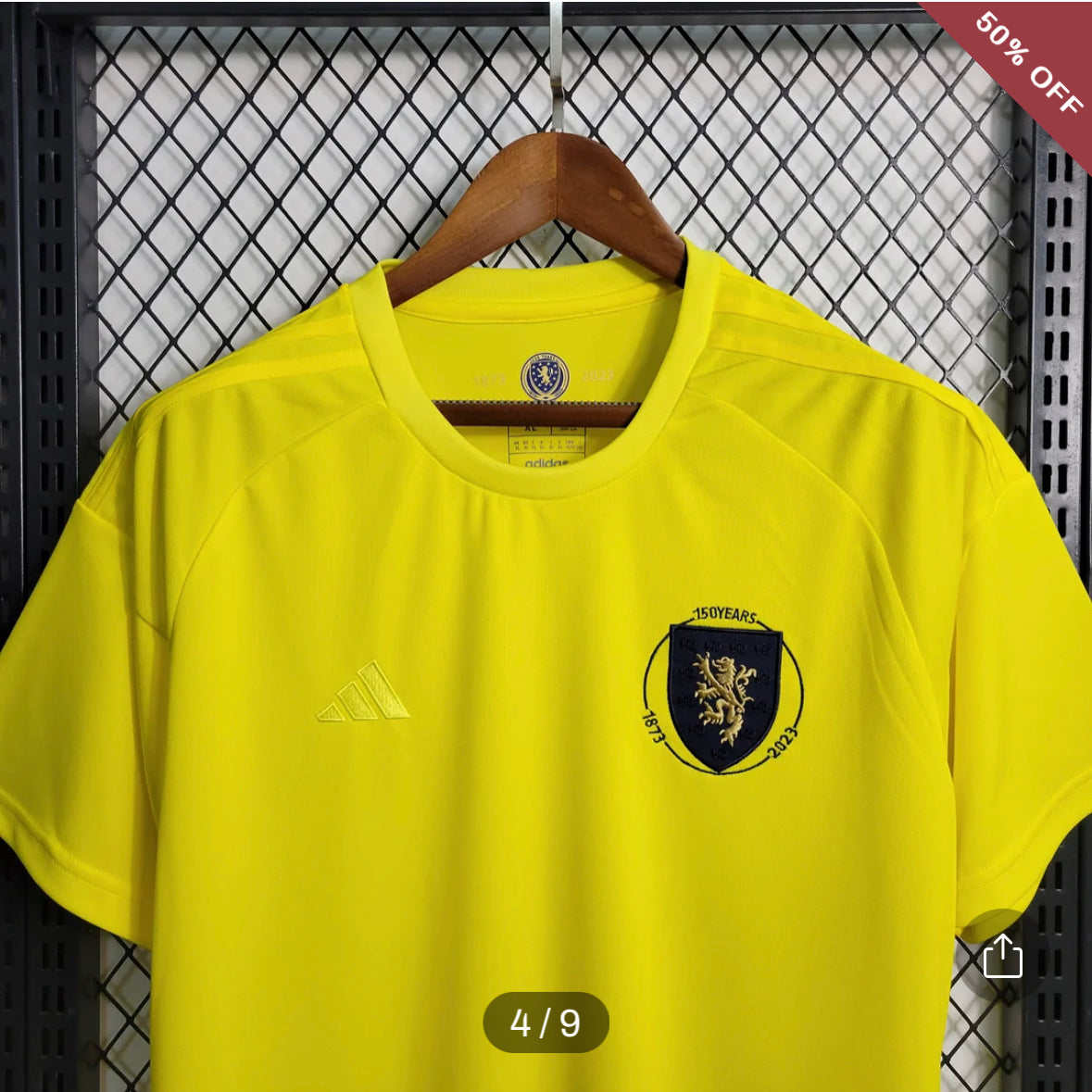 2023 Scotland Goalkeeper Yellow Football Shirt