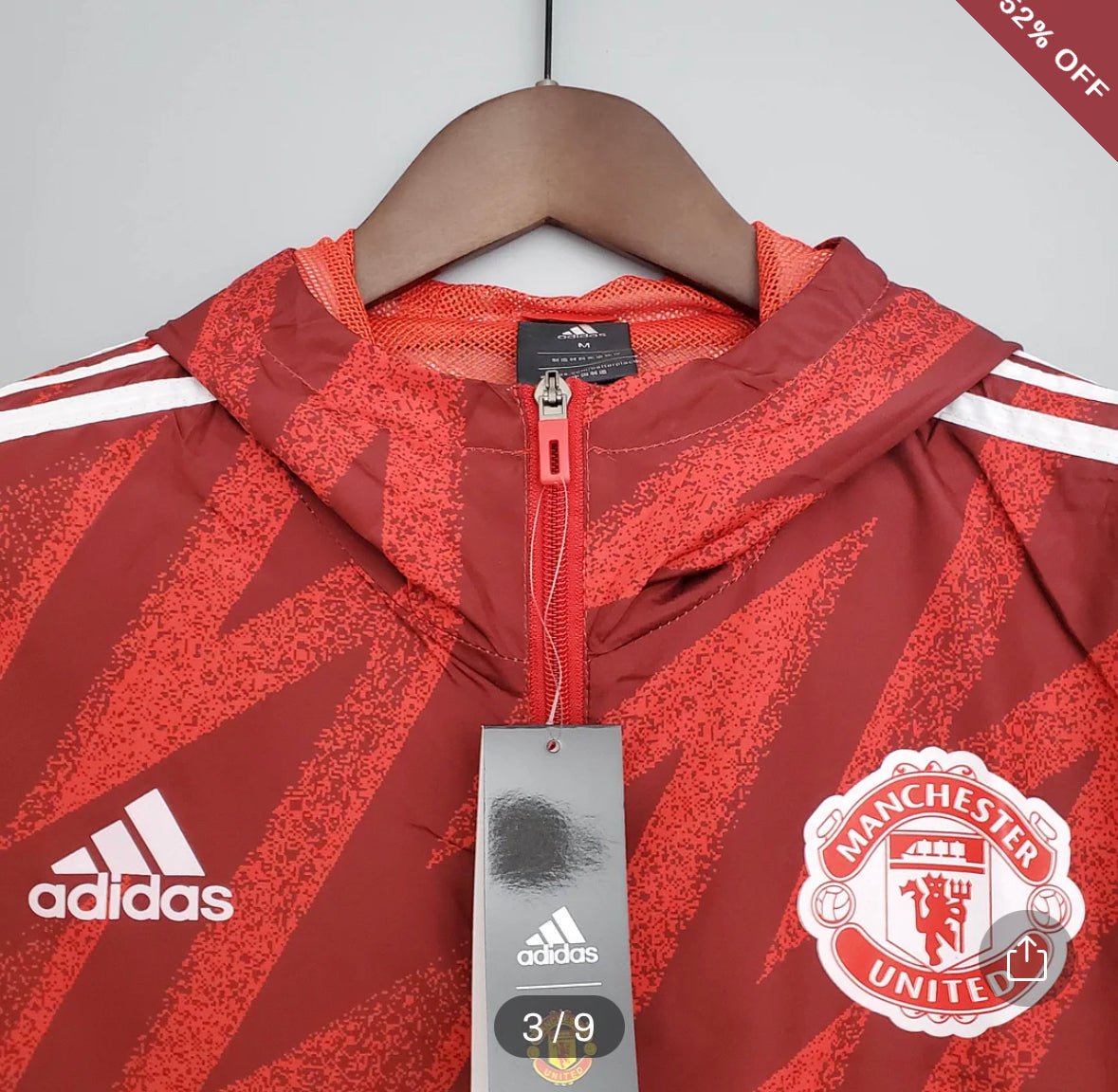 2021/2022 Manchester United Jersey Windbreaker Red