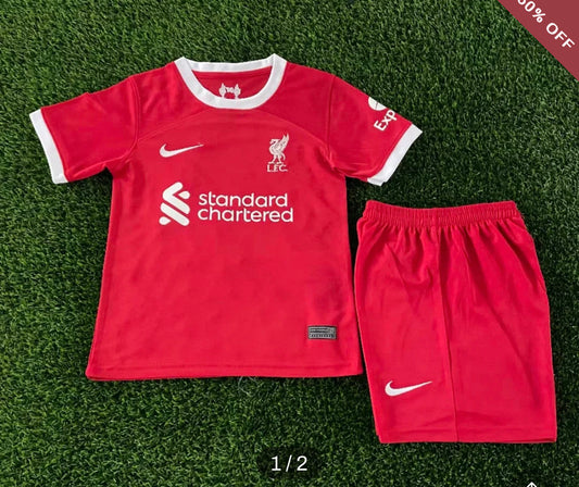 2023/2024 Kids Size Liverpool Home Soccer Jersey