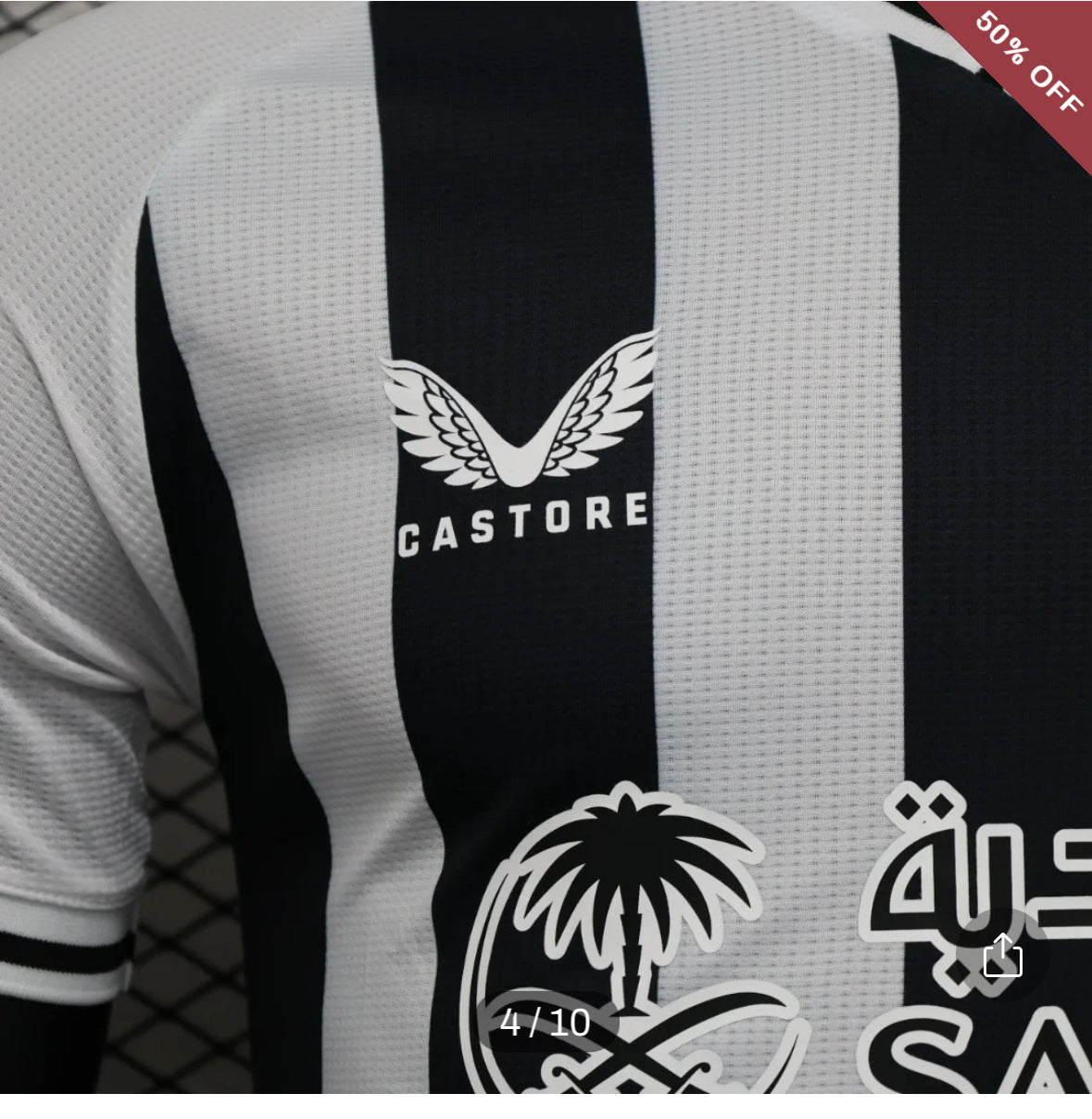 2023/2024 Player Version Newcastle United Home Soccer Jersey