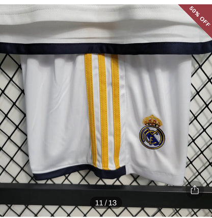 2023/2024 Real Madrid Home Football Shirt & Shorts Kids Size