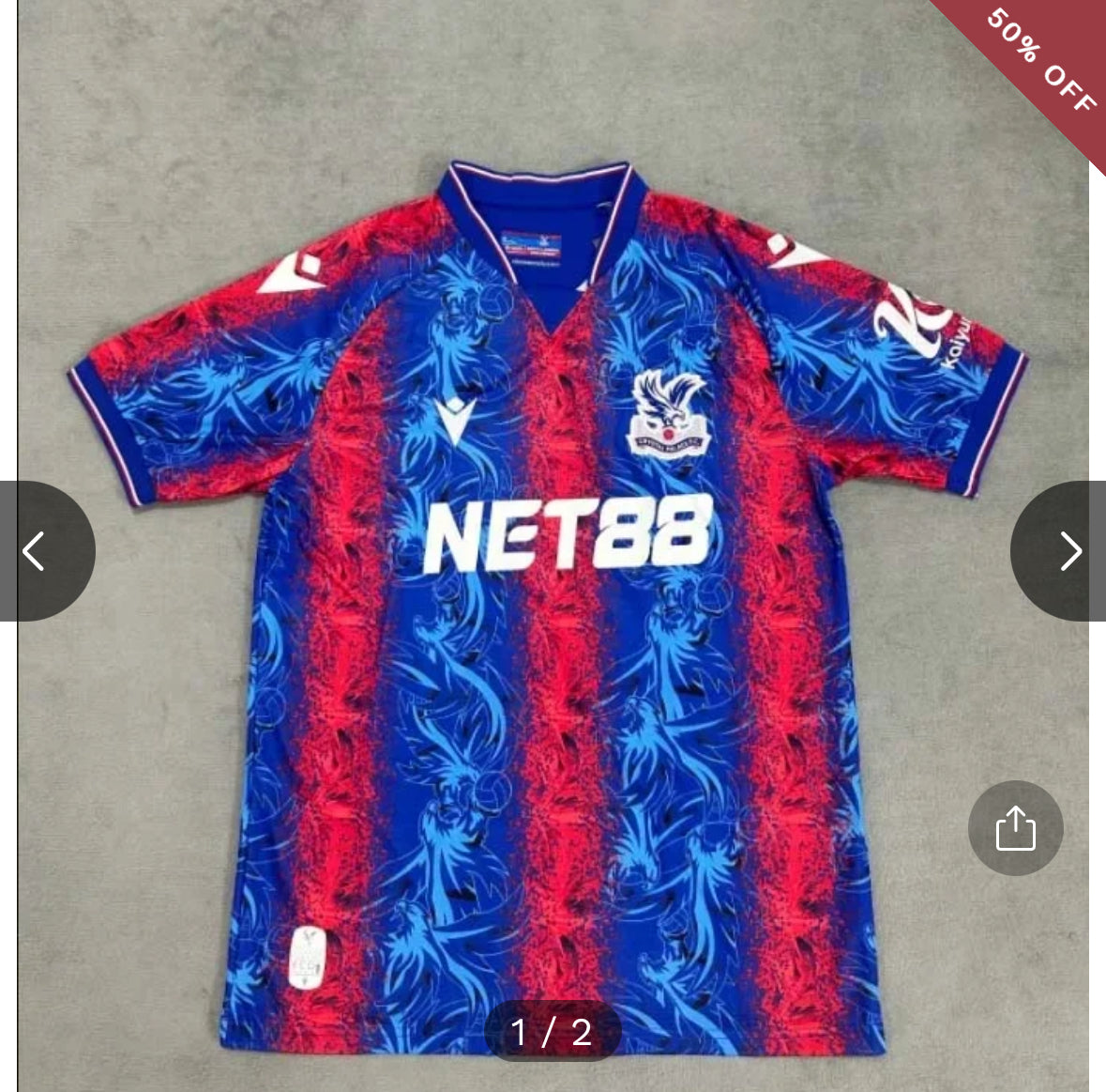 2024/2025 Crystal Palace Home Football Shirt New in