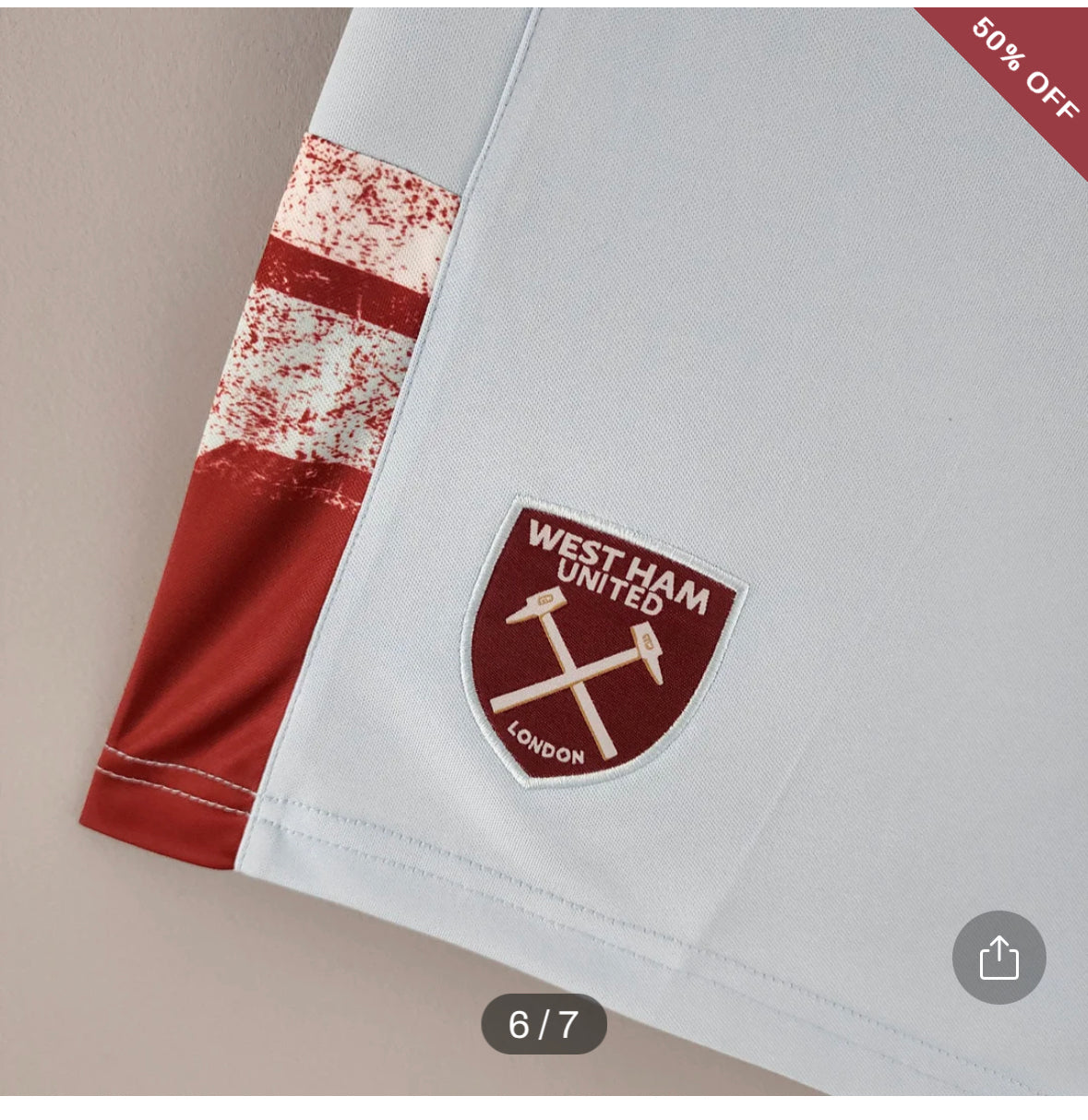 2022/2023 West Ham United Home Shorts