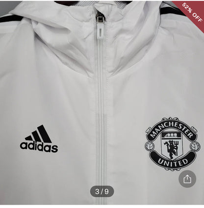 2021/2022 Manchester United Jersey Windbreaker White