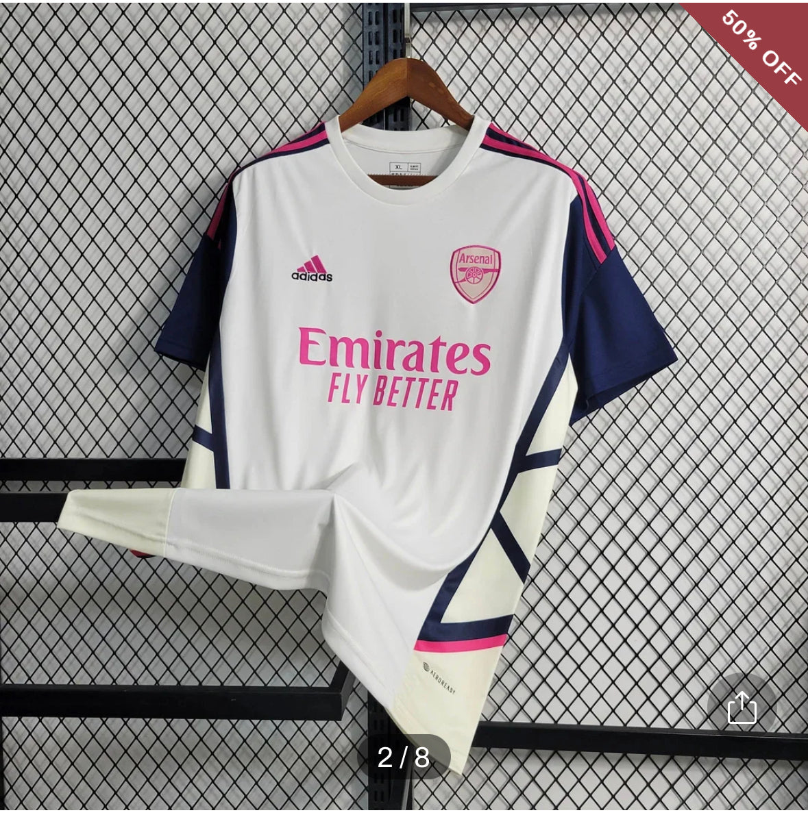 2023/2024 Arsenal Soccer Jersey Training Wear White