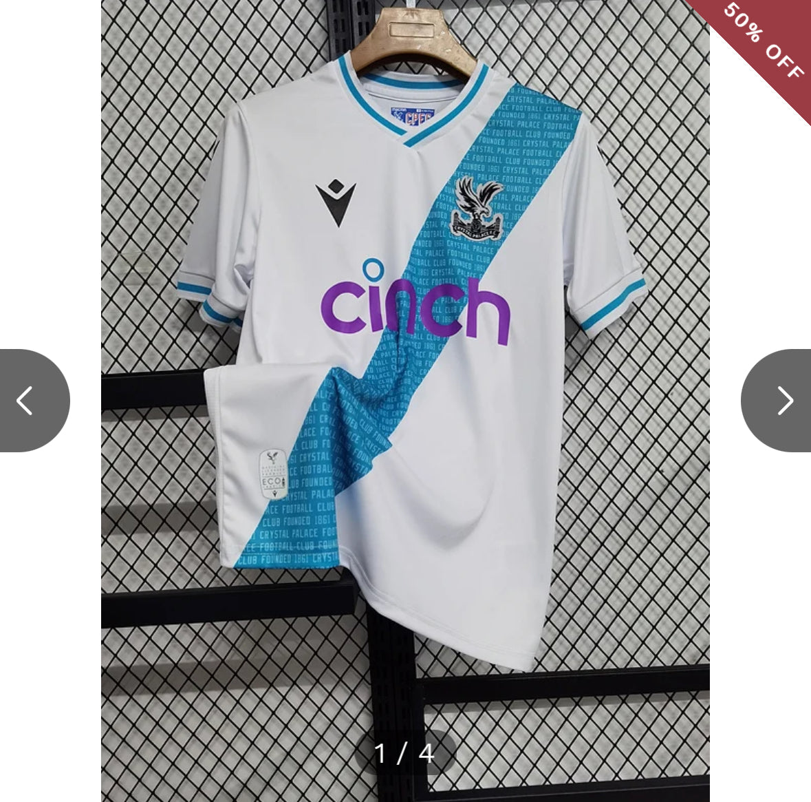 2023/2024 Crystal Palace Away Football Shirt