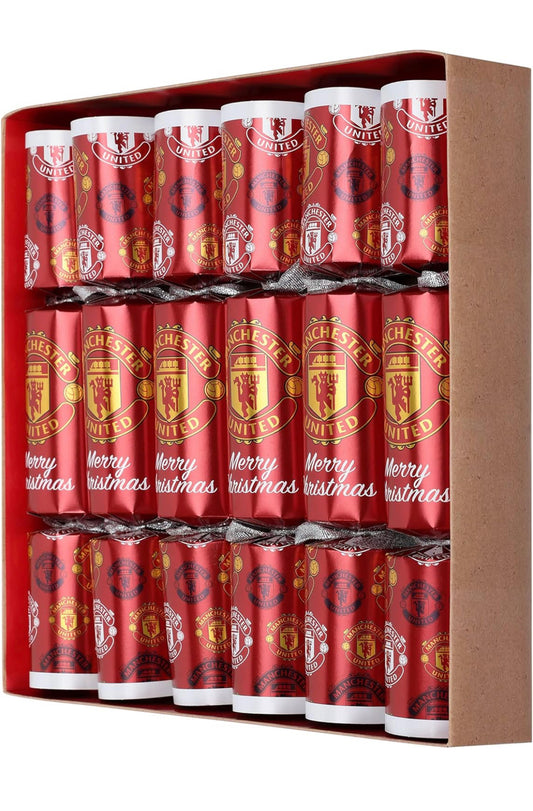 Manchester United 6 Pack Christmas Crackers