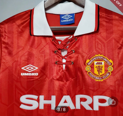 1992/1994 Retro Manchester United Home Football Shirt