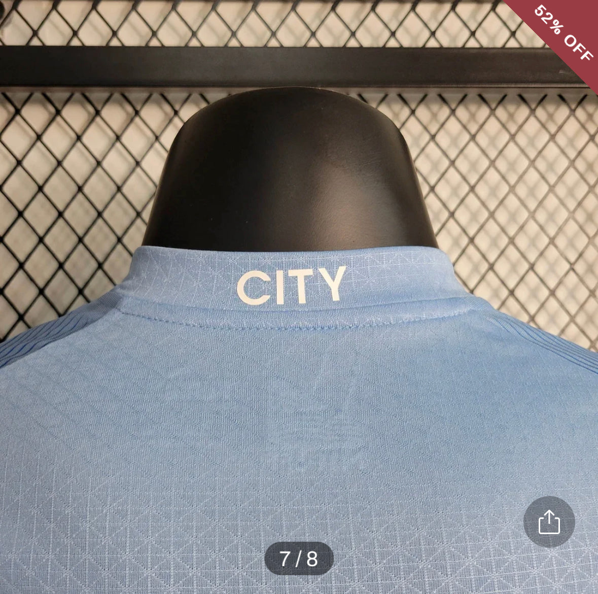 2023/2024 Player Version Manchester City Home Football Shirt