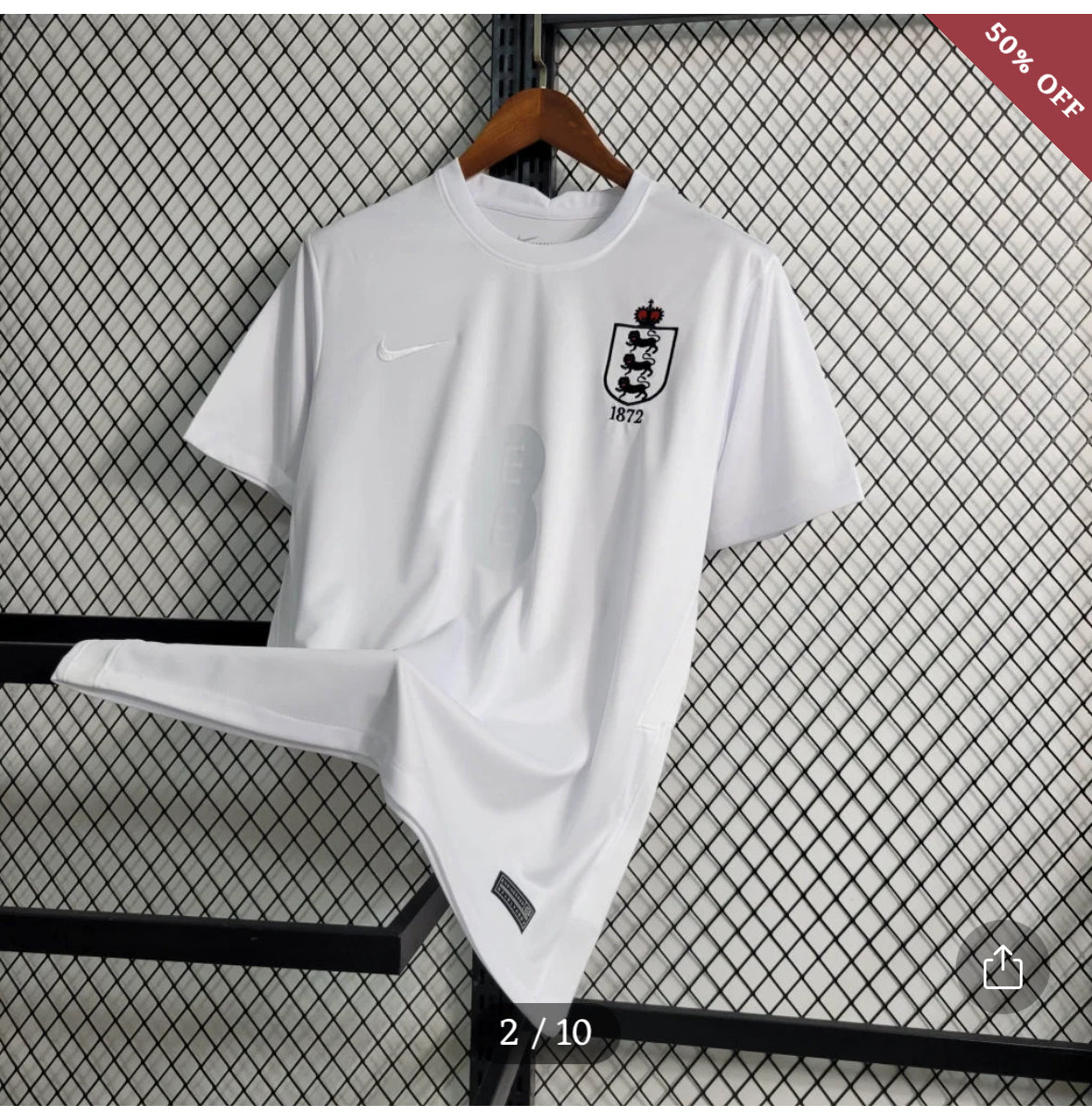 2023/2024 England 150th Anniversary Prematch Soccer Jersey New in