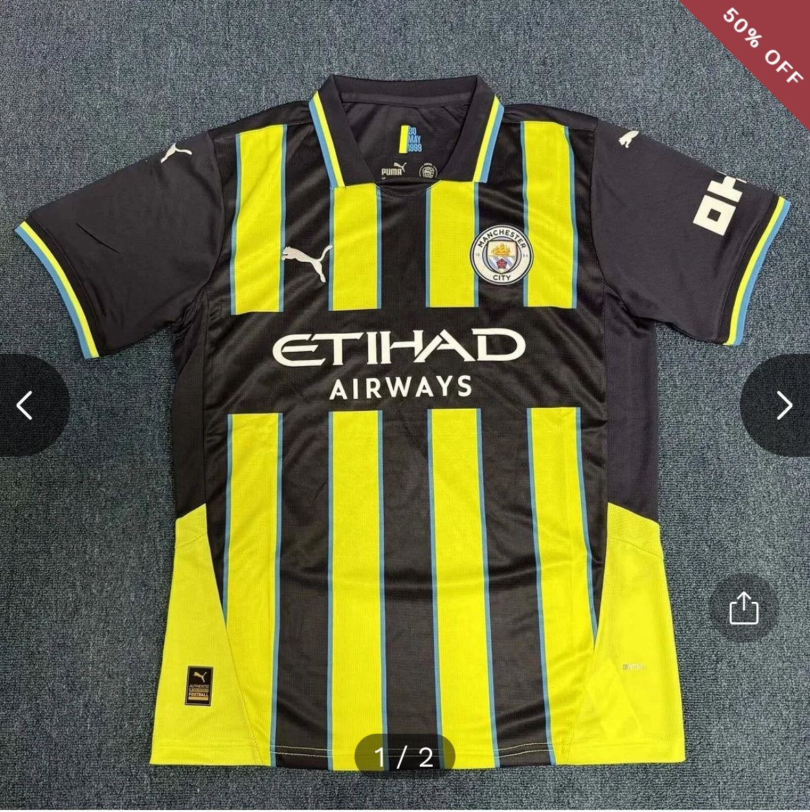 2024/2025 Manchester City Away Football Shirt New in