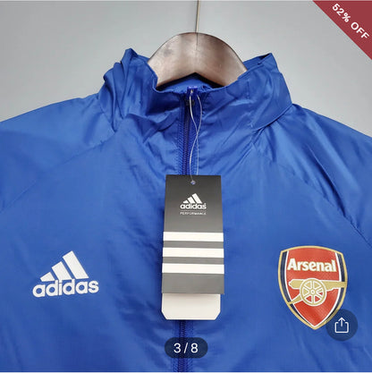 2021 Arsenal Soccer Jersey Windbreaker Blue