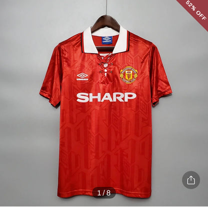 1992/1994 Retro Manchester United Home Football Shirt