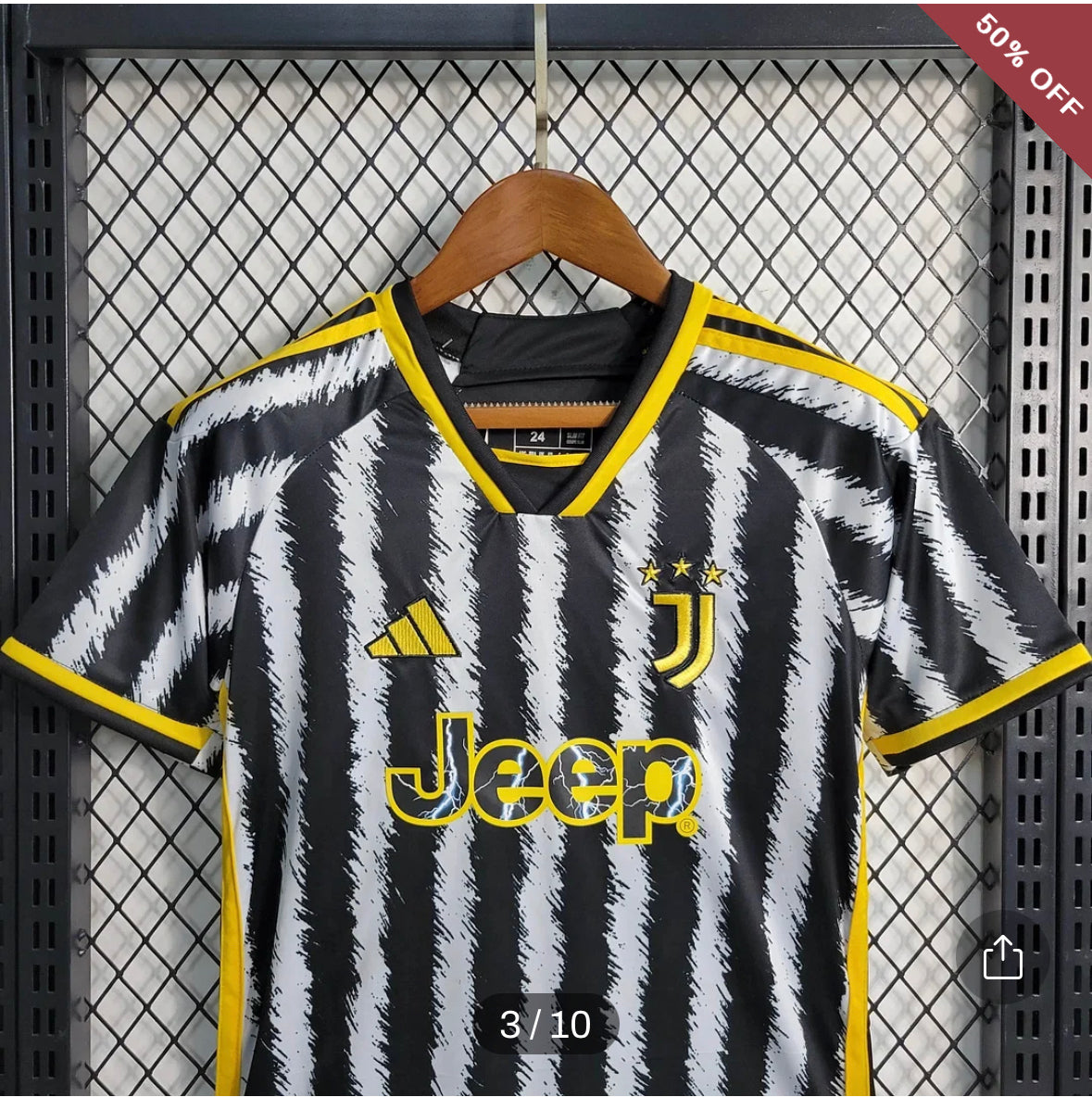 2023/2024 Kids Size Juventus Home Soccer Jersey & Shorts