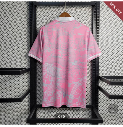 2023/2024 Real Madrid Chinese Dragon Pink Football Shirt