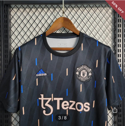 2022/2023 Manchester United Training Wear Black Football Shirt