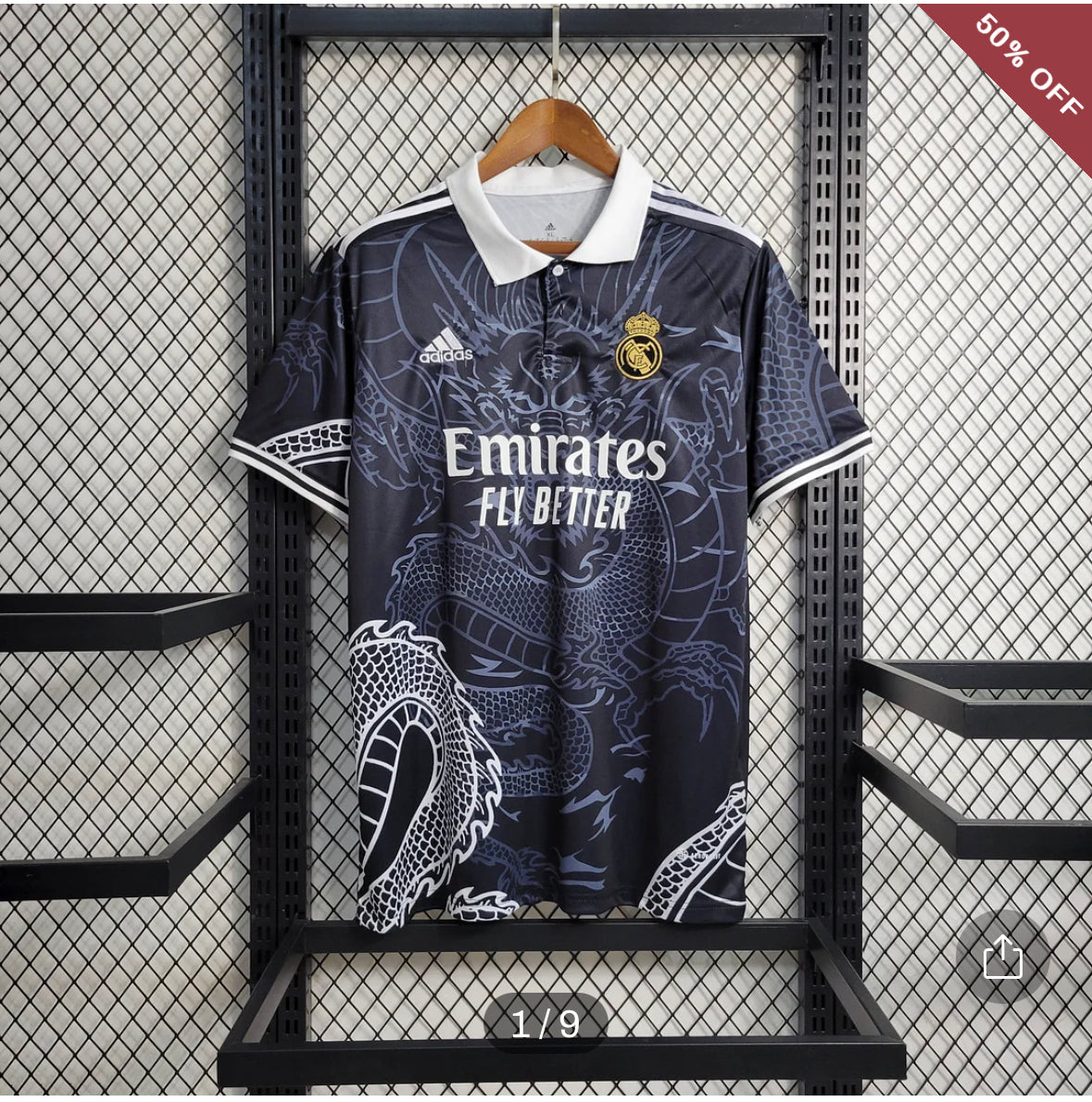 2023/2024 Real Madrid Chinese Dragon Black Football Shirt