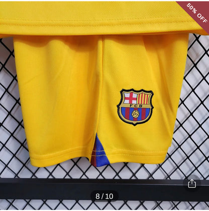 2023/2024 Kids Size Barcelona Third Away Football Shirt