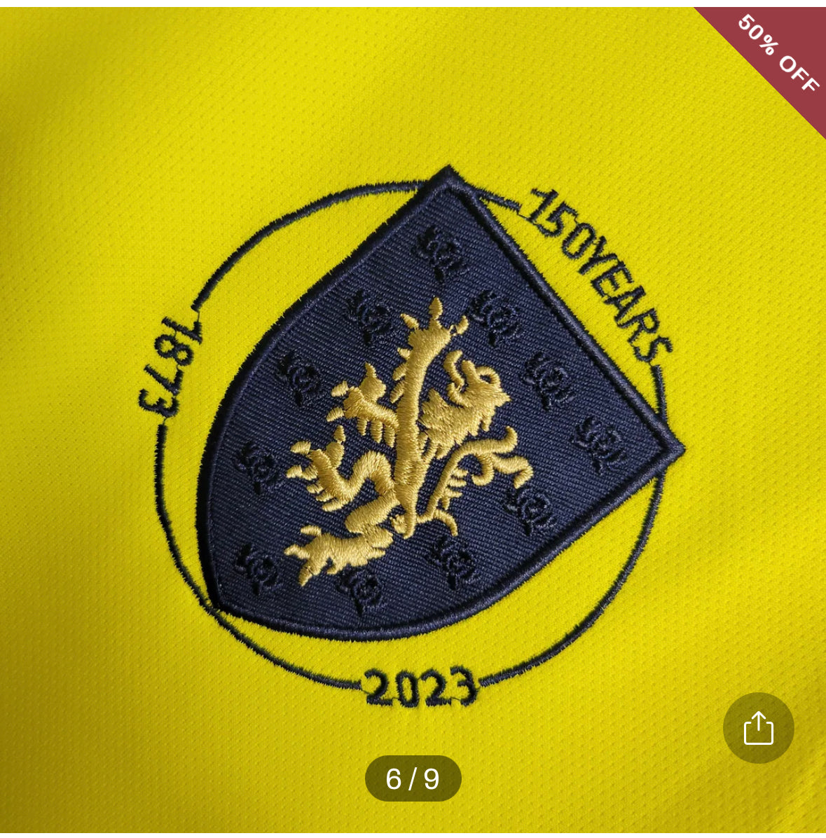 2023 Scotland Goalkeeper Yellow Football Shirt