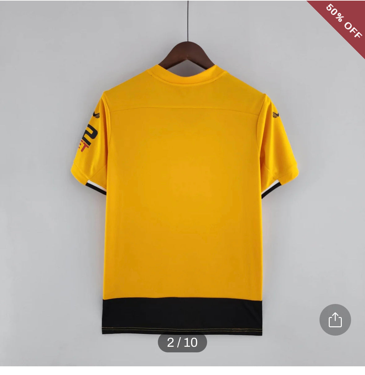 2022/2023 Wolverhampton Wanderers Home Football Shirt