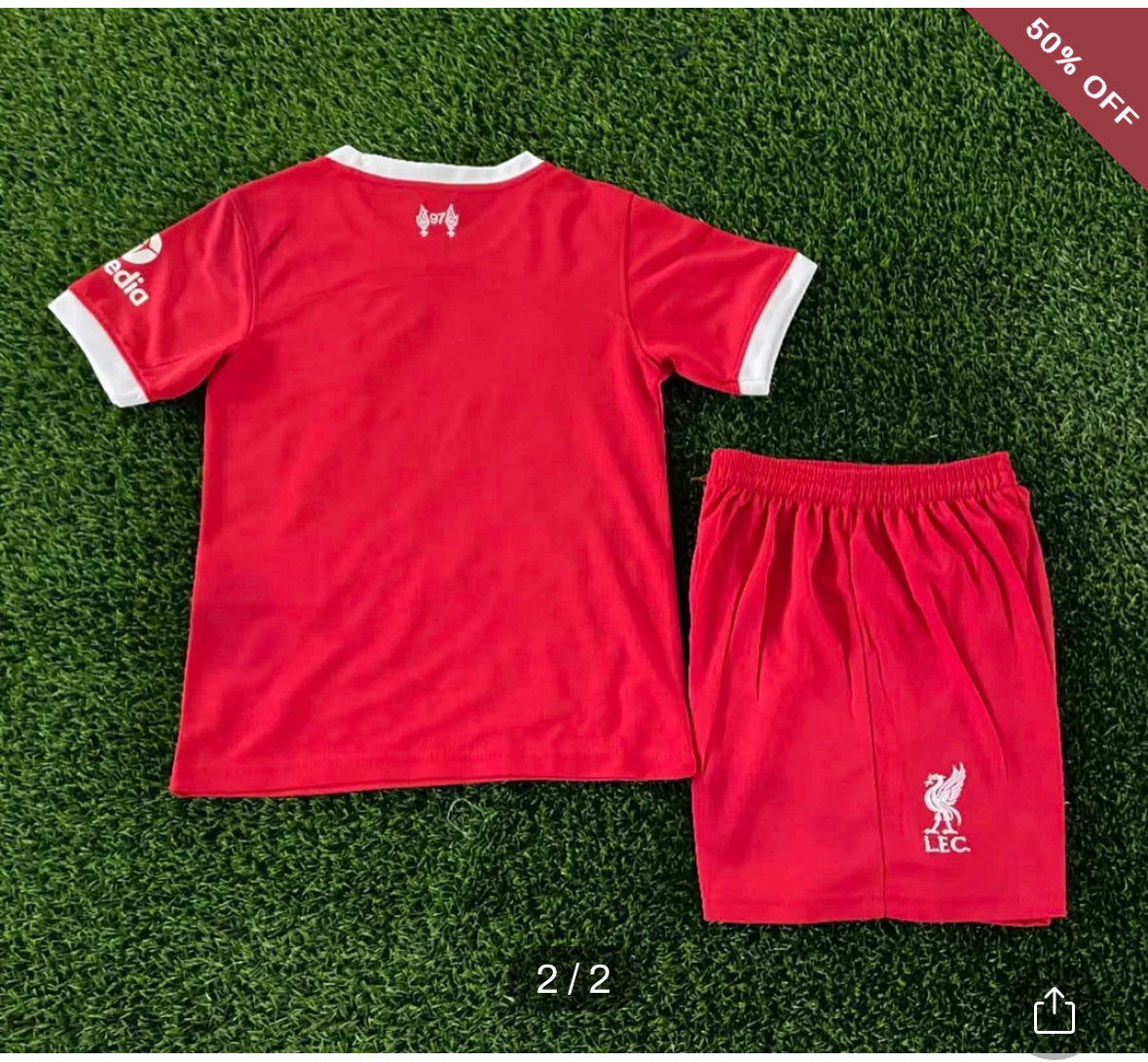 2023/2024 Kids Size Liverpool Home Soccer Jersey