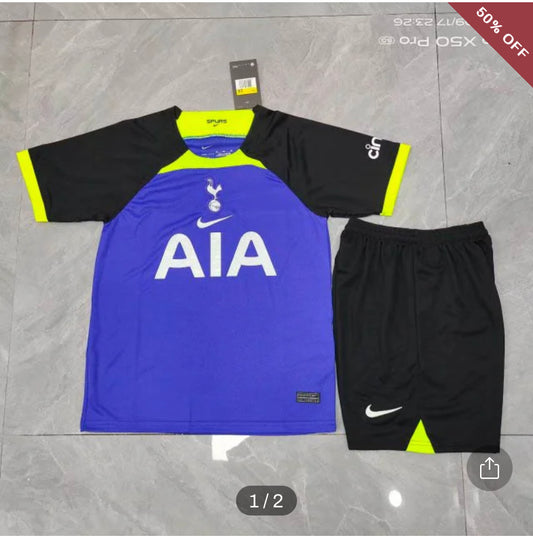 2022/2023 Tottenham Away Football Shirt Kids Size