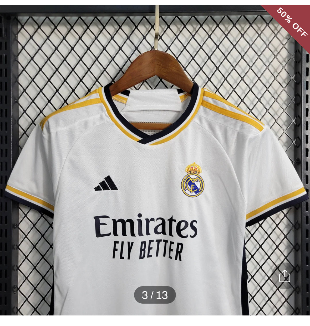 2023/2024 Real Madrid Home Football Shirt & Shorts Kids Size